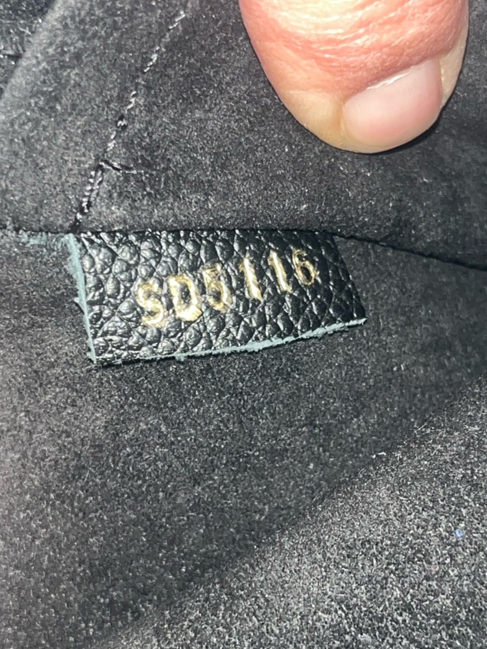 Louis Vuitton Black Leather Crossbody with Gold-Tone Studs - Picture 5 of 10
